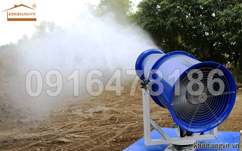 Máy phun sương dập bụi công nghiệp 3A - hình ảnh vận hành