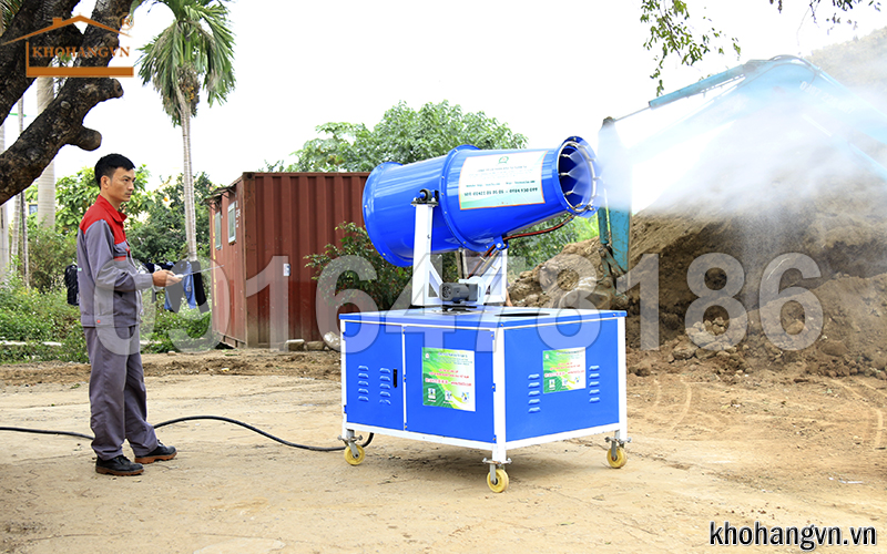 Máy phun sương dập bụi công nghiệp 3A - hình ảnh thực tế
