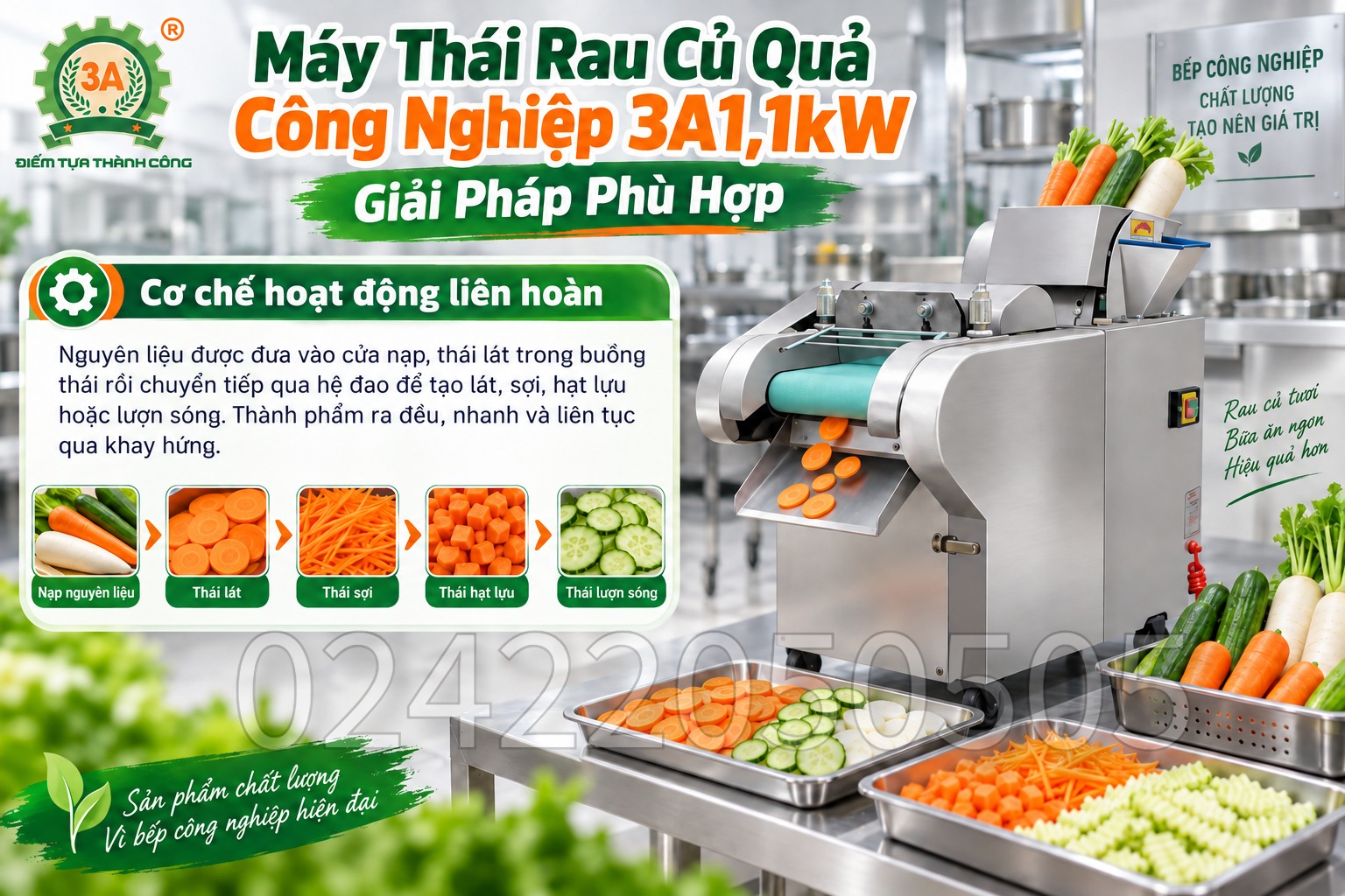 Máy thái rau củ quả công nghiệp