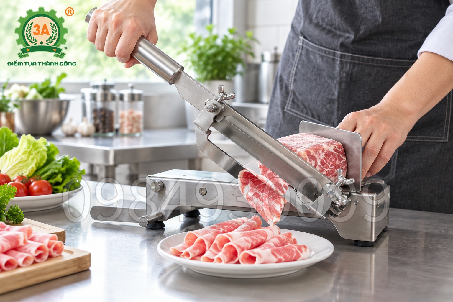 dụng cụ thái thịt đông lạnh