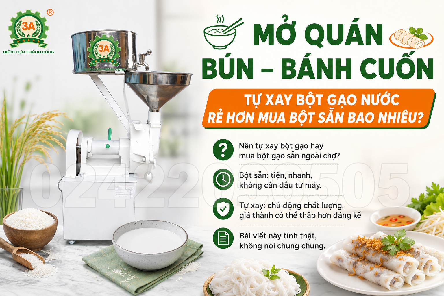 Tự Xay Bột Gạo Nước